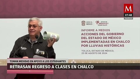 Tras inundaciones, inicio de clases en Chalco será retrasado dos semanas