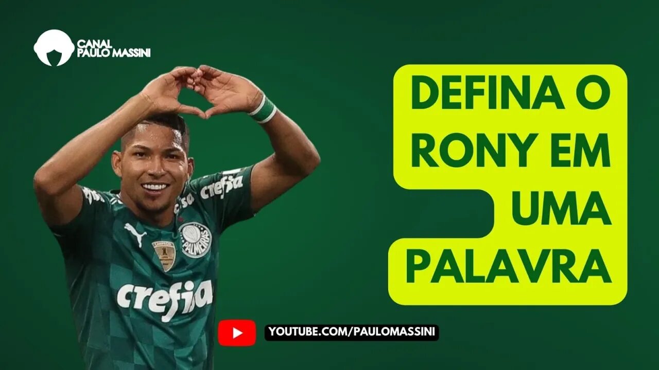 ELE É O MAIOR ARTILHEIRO DO PALMEIRAS NA LIBERTADORES. NÃO É POUCO. RONY!