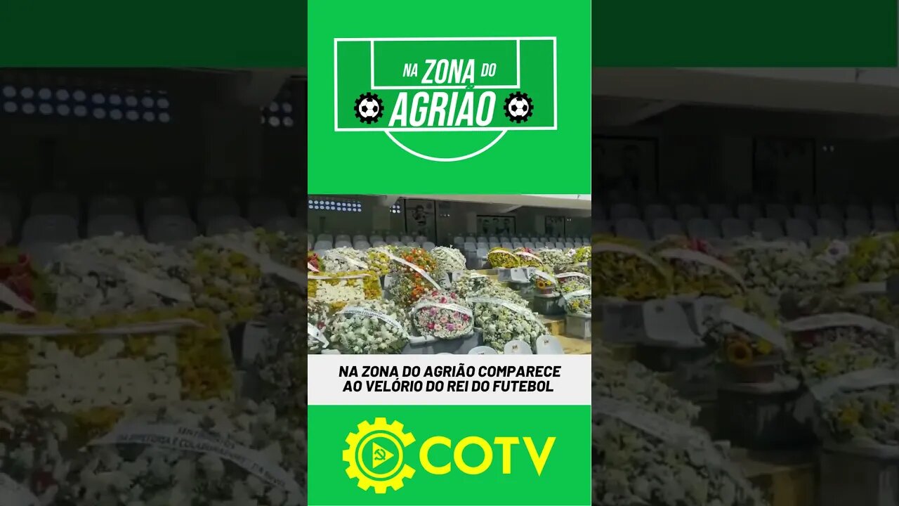 Time do Na Zona do Agrião marca presença no velório do Rei Pelé na Vila Belmiro, em Santos