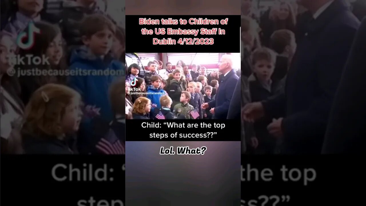 Biden answers child's question #shorts #biden #wtf #what #nosniffing