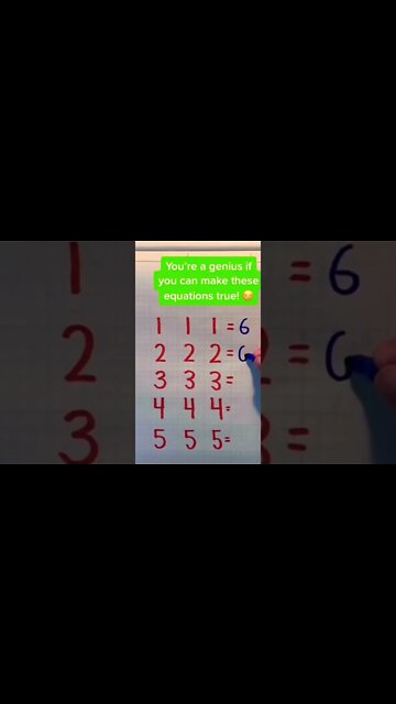 How do you make them al equal to 6 🤔 #equationproblem