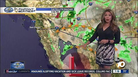 10News Pinpoint Weather with Meteorologist Angelica Campos