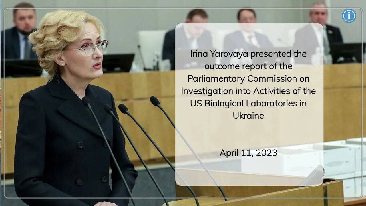 Kremlin Update: Parliamentary Commission Report on US Bio Labs in Ukraine