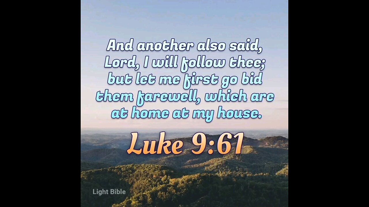 Luke 9:61