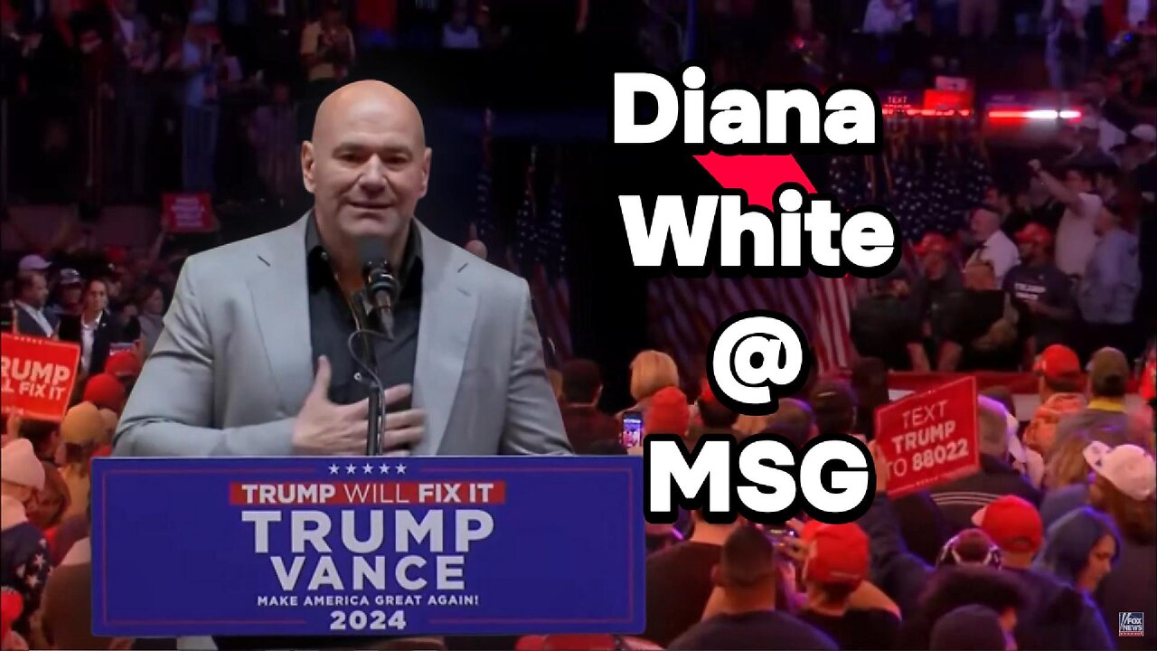 Diana White at Madison Square Garden - Trump Rally