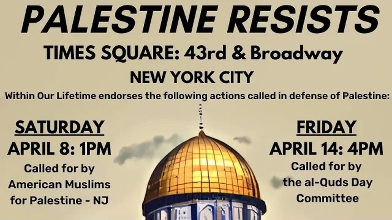 #PalestineResists #HandsOffAlAqsa Rally 4/14 WOLPalestine #withinourlifetime Nerdeen Kiswani AlAwda