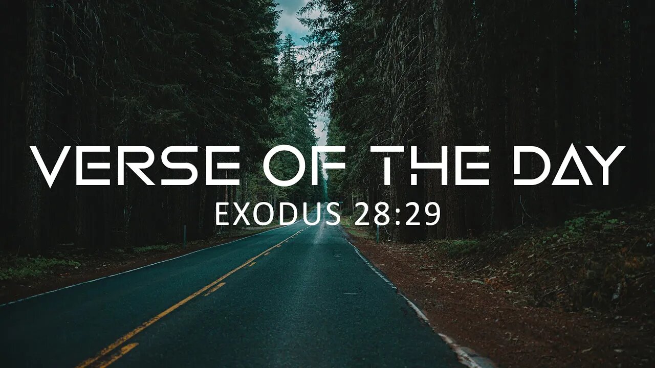 May 30, 2023 - Exodus 28:29 // Verse of the Day