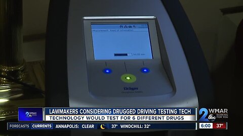 Lawmakers considering drugged driving testing tech