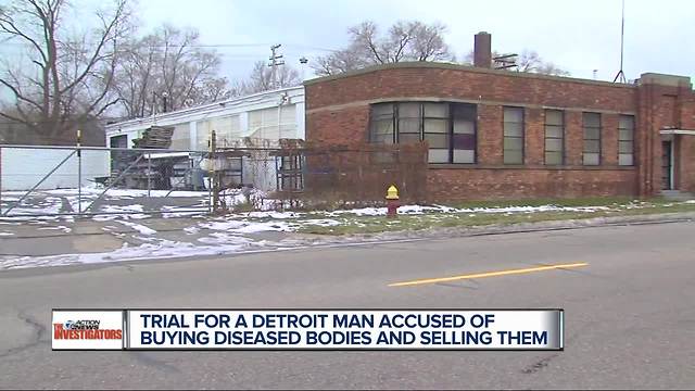 Trial for Detroit man accused of buying diseased bodies and selling them