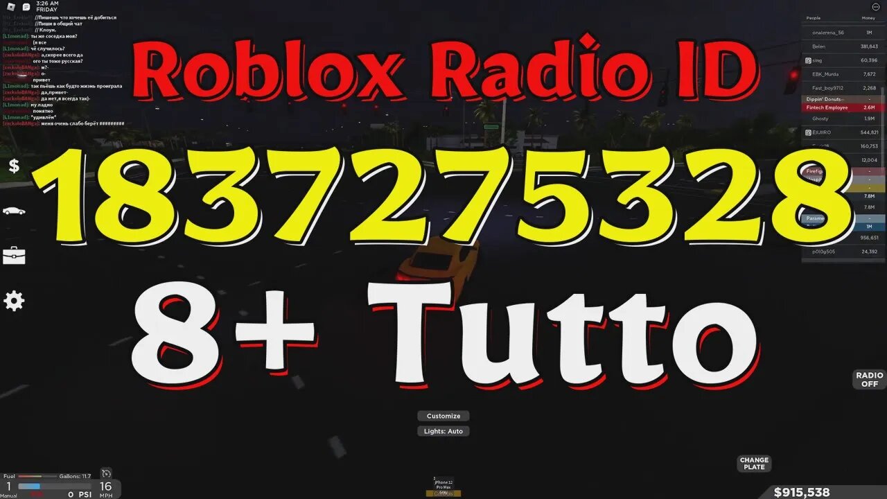 Tutto Roblox Radio Codes/IDs