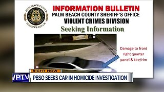 PBSO seeks car in suburban West Palm Beach Saturday homicide