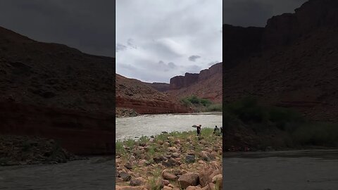 BLM Camping Along Colorado River | Moab, UT #shorts #short