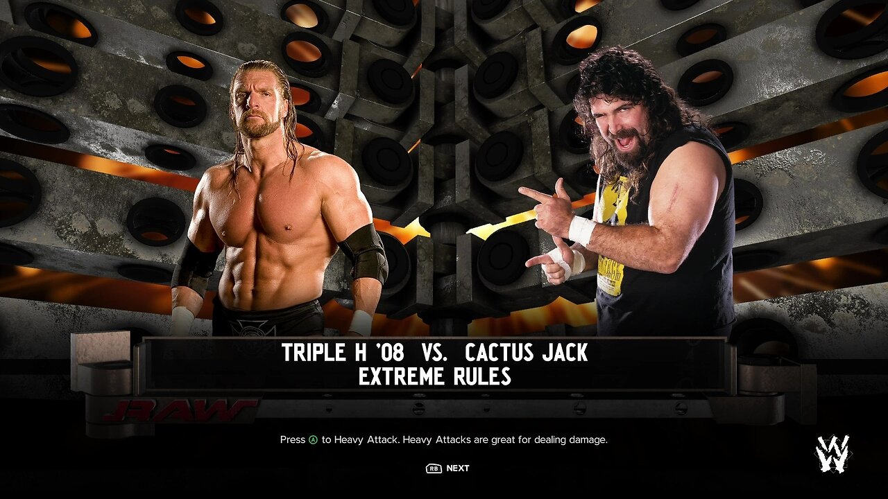 WWE 2k24 ExtremeRules HHH vs Cactus Jack