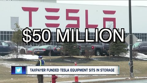 Taxpayer funded Tesla equipment sits in storage