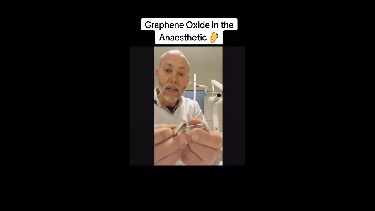 🦷💉 All dental anesthetics now seem to have graphene oxide in them.