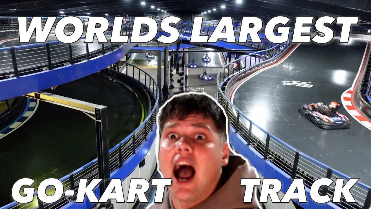WORLDS LARGEST GO KART TRACK IS IN NJ! (I got yelled at for recording)