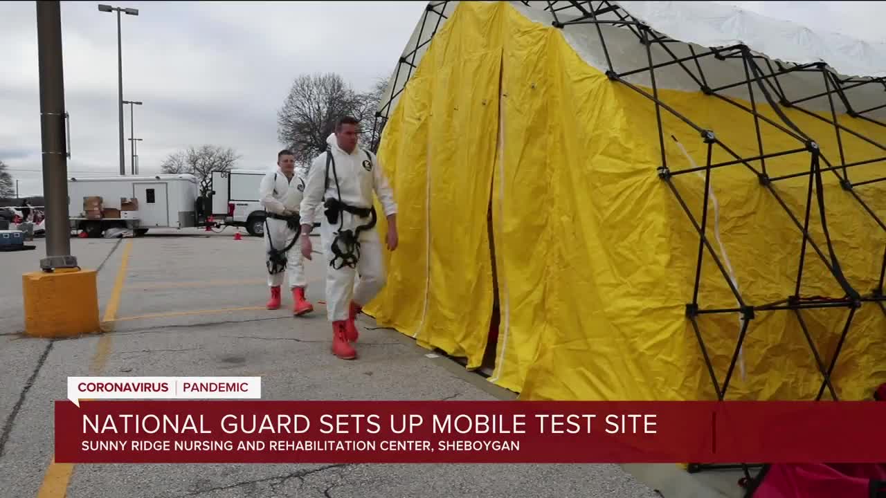 National Guard sets up mobile test site