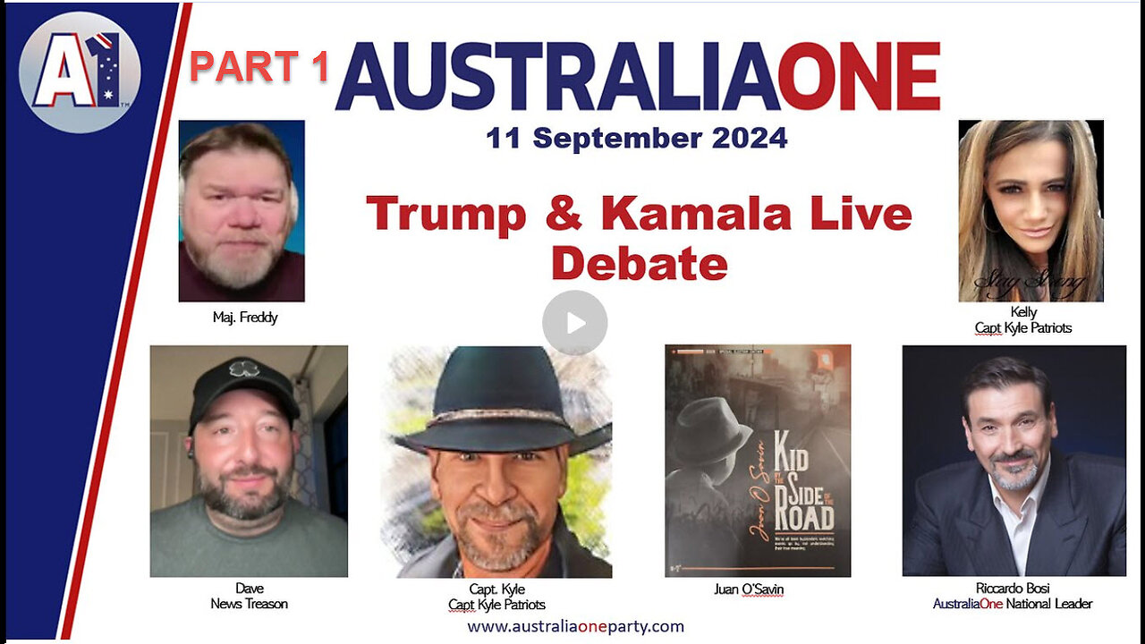 PART 2 AustraliaOne Party - Trump & Kamala Live Debate Part 2 (12 September 2024) w/ Juan O Savin