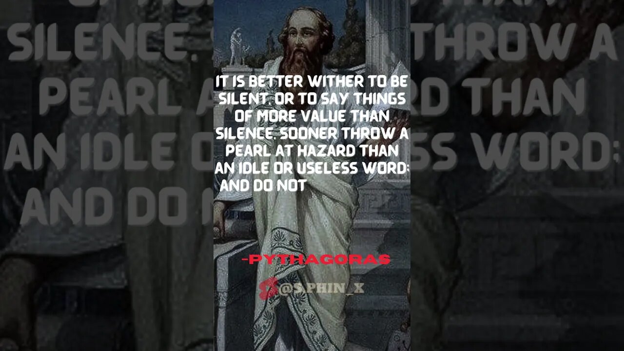 PYTHAGORAS QUOTE | #shorts #viral #subscribe