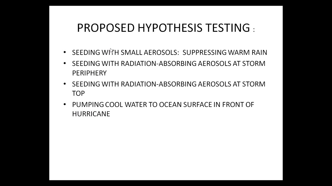 US Government weather modification on Hurricanes. The Department of Homeland Security