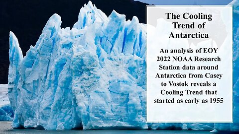 Analysis of Antarctica OAA Research Station data around Antarctica reveals a Cooling Trend from 1955