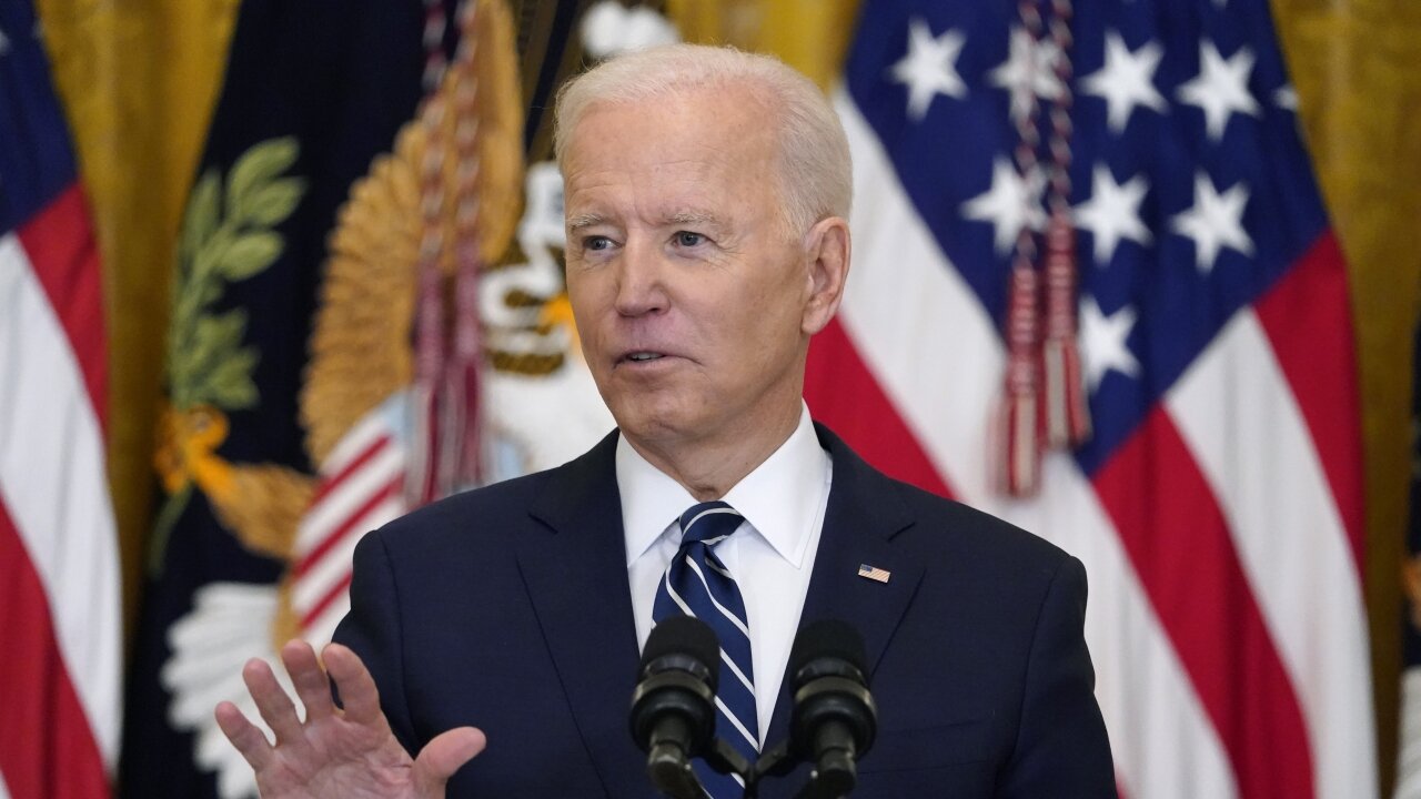 Pres. Biden Increases Vaccination Goal, Pledges Transparency At Border