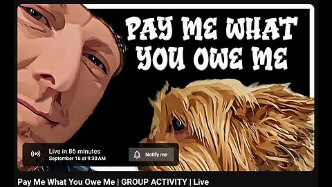 9-16-2024 SamanthaJean "Pay Me What You Owe Me | GROUP ACTIVITY" w/ live chat (starts at 1:15:00)