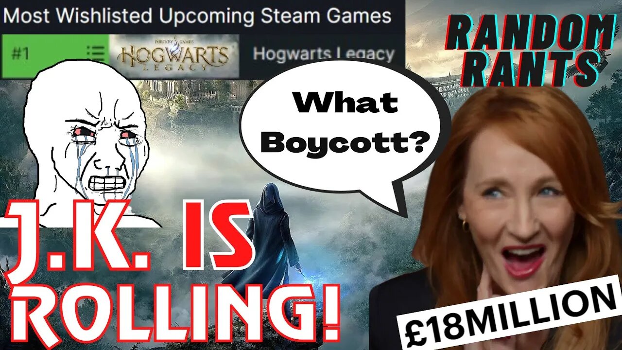 Random Rants: Hogwarts Legacy Boycott FAILS Spectacularly! Most Popular Game On Steam.