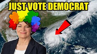 Amy Klobuchar makes RIDICULOUS claim suggesting voting Democrat could STOP hurricanes!