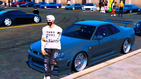 GTA5 JDM LEGENDS MASSIVE STANCE MEET🔰