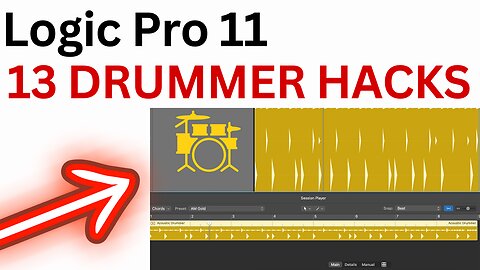 13 LOGIC PRO 11 DRUMMER HACKS TIPS & TRICKS - Session Players