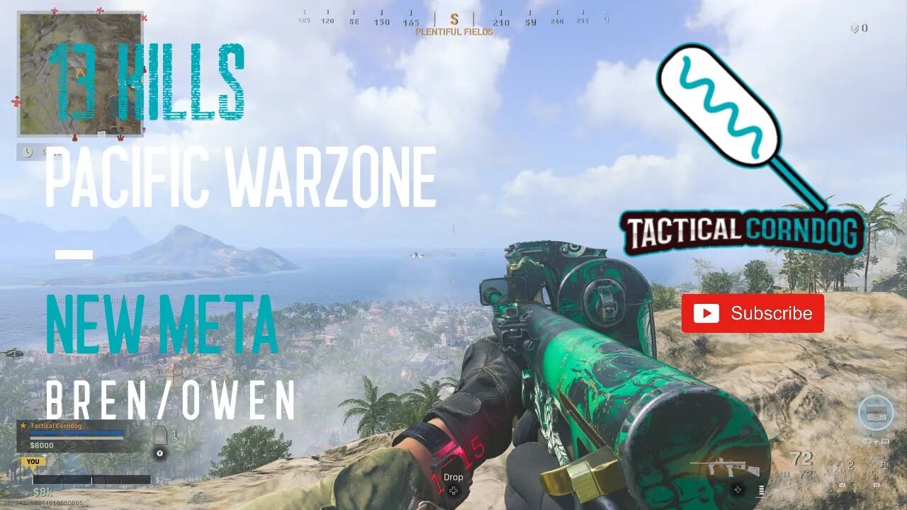 Tactical Corndog | 13 Kill Victory | Pacific Warzone | Bren/Owen META