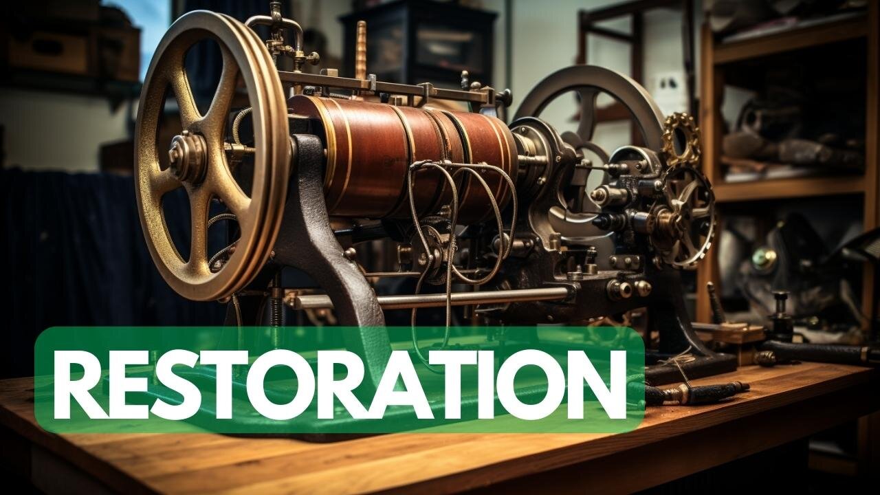 Antique Motor Winding Machine Restoration