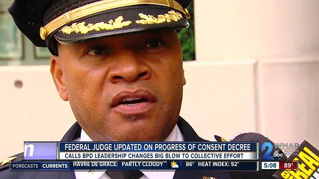 PROGRESS OF CONSENT DECREE SEARCH FOR COMMISSIONER