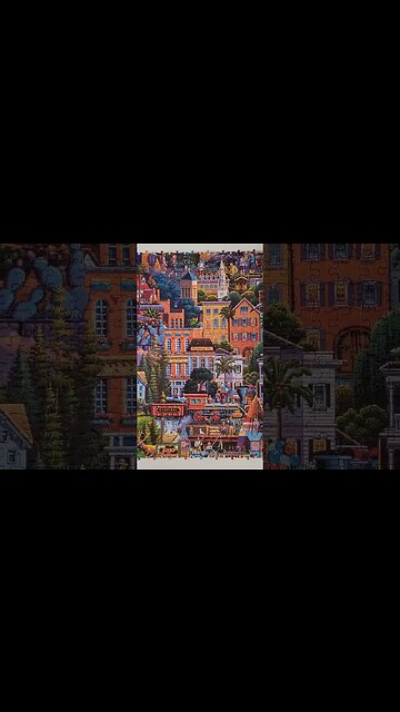 60,000 Piece What a Wonderful World Jigsaw Puzzle Day 46! #shorts #jigsawpuzzles #puzzle #puzzles