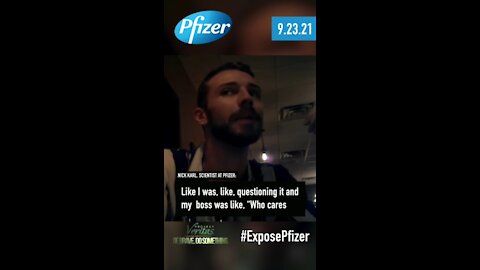 Pfizer Scientist Admits To Project Veritas, Pfizer COVID Vaccine "Just Doesn't Work" In Some People