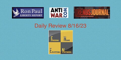 Paul: Maybe it isn’t an accident; maybe some people benefit from perpetual war… - Daily Review