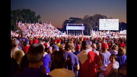 HUGE crowd at Trump Rally in Perry Georgia!