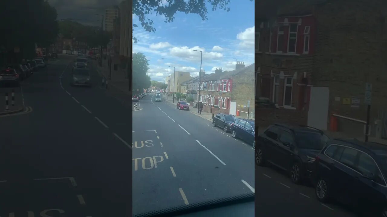 Bus ride in East London with the kids-double decker bus