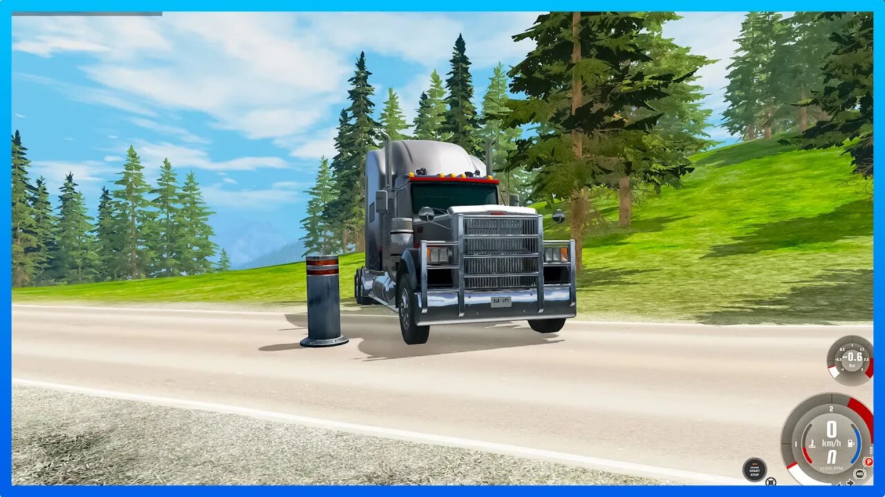 TruckFails | Cars vs Bollards - #276 – BeamNG.Drive