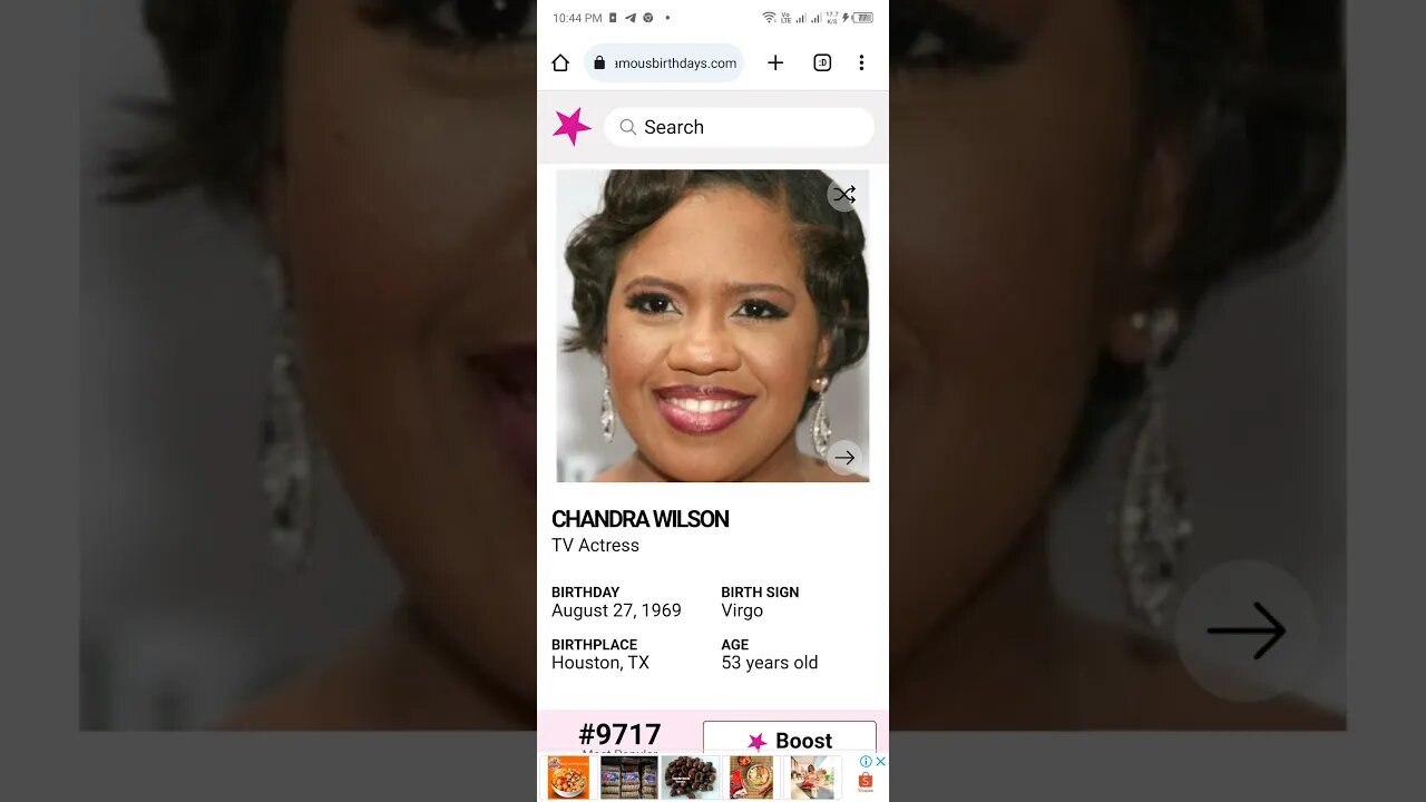 HAPPY 53 BIRTHDAY CHANDRA WILSON