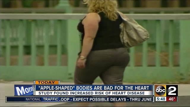 Study shows apple-shaped bodies are bad for the heart