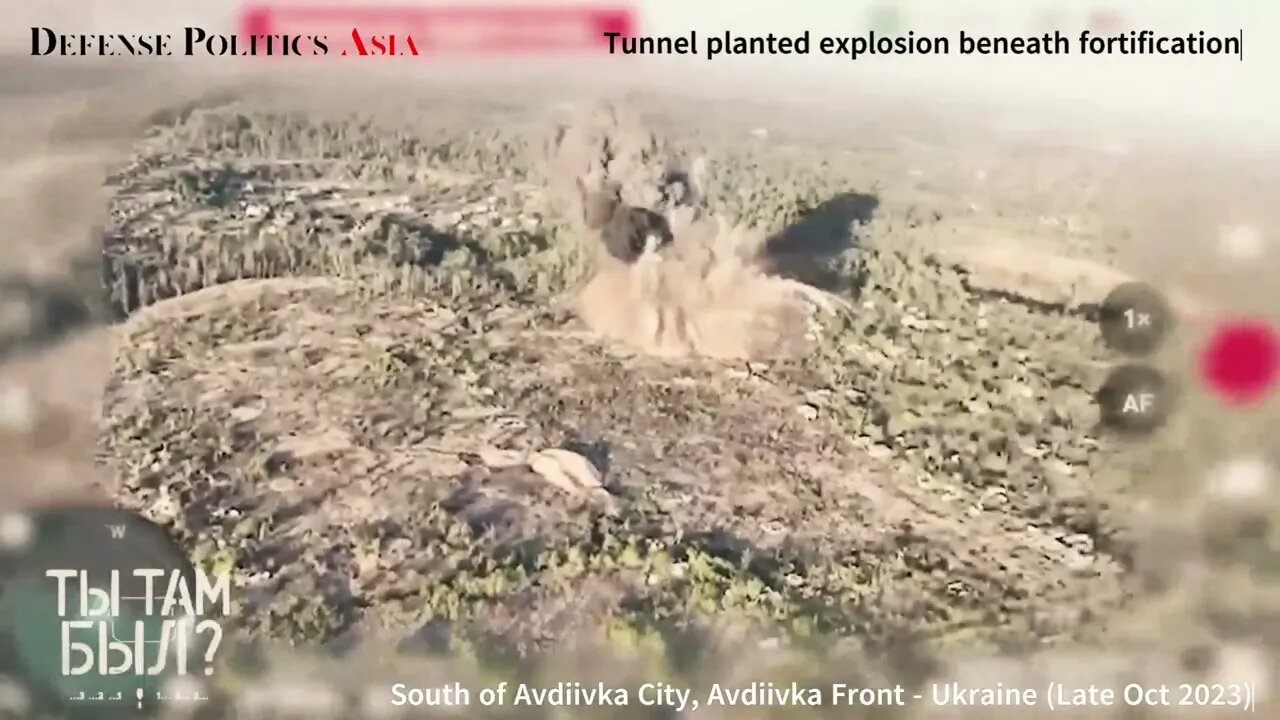 Russia uses WW1-era tunnel warfare assault south of Avdiivka City, Avdiivka Front - Ukraine War