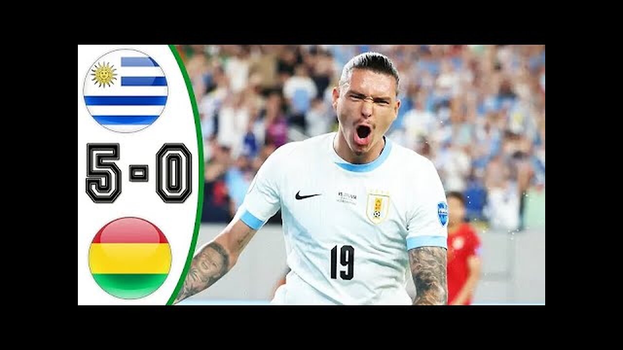 Uruguay vs Bolivia 5-0 Highlights & All Goals - Copa America 2024