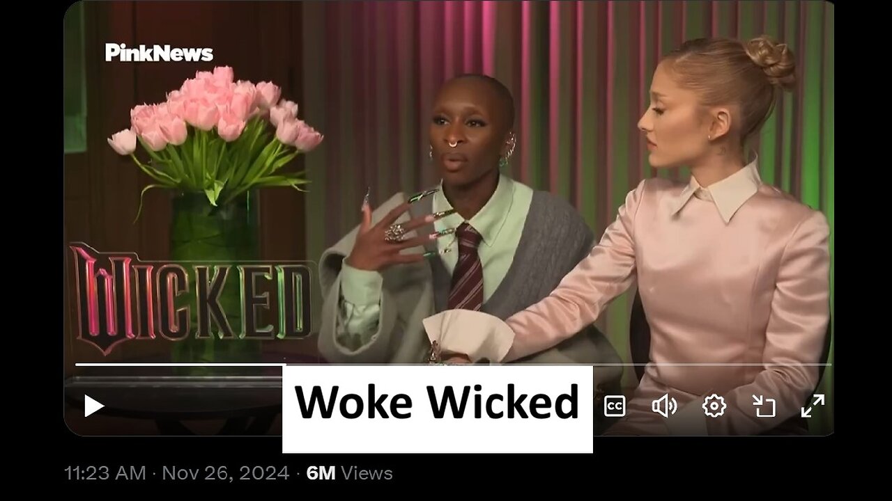 Wicked Press tour is woke and insufferable, cow ring and leftistsm