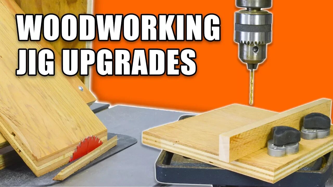 Woodworking Jig Upgrades: Table Saw Miter Jig & Drill Press Fence