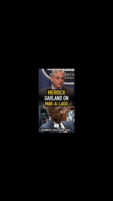 Leaky Merrick Garland "Can't Comment" on the Mar-a-Lago Investigation #shorts