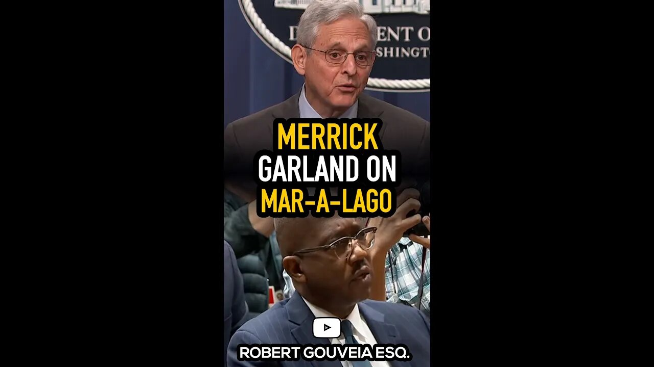 Leaky Merrick Garland "Can't Comment" on the Mar-a-Lago Investigation #shorts