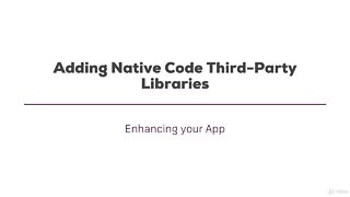 49 - Linking and Using Third Party Libraries | REACT NATIVE COURSE