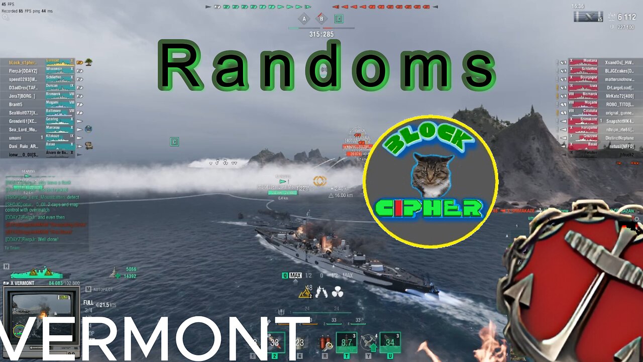 T10 BB Vermont in World of Warships | Randoms